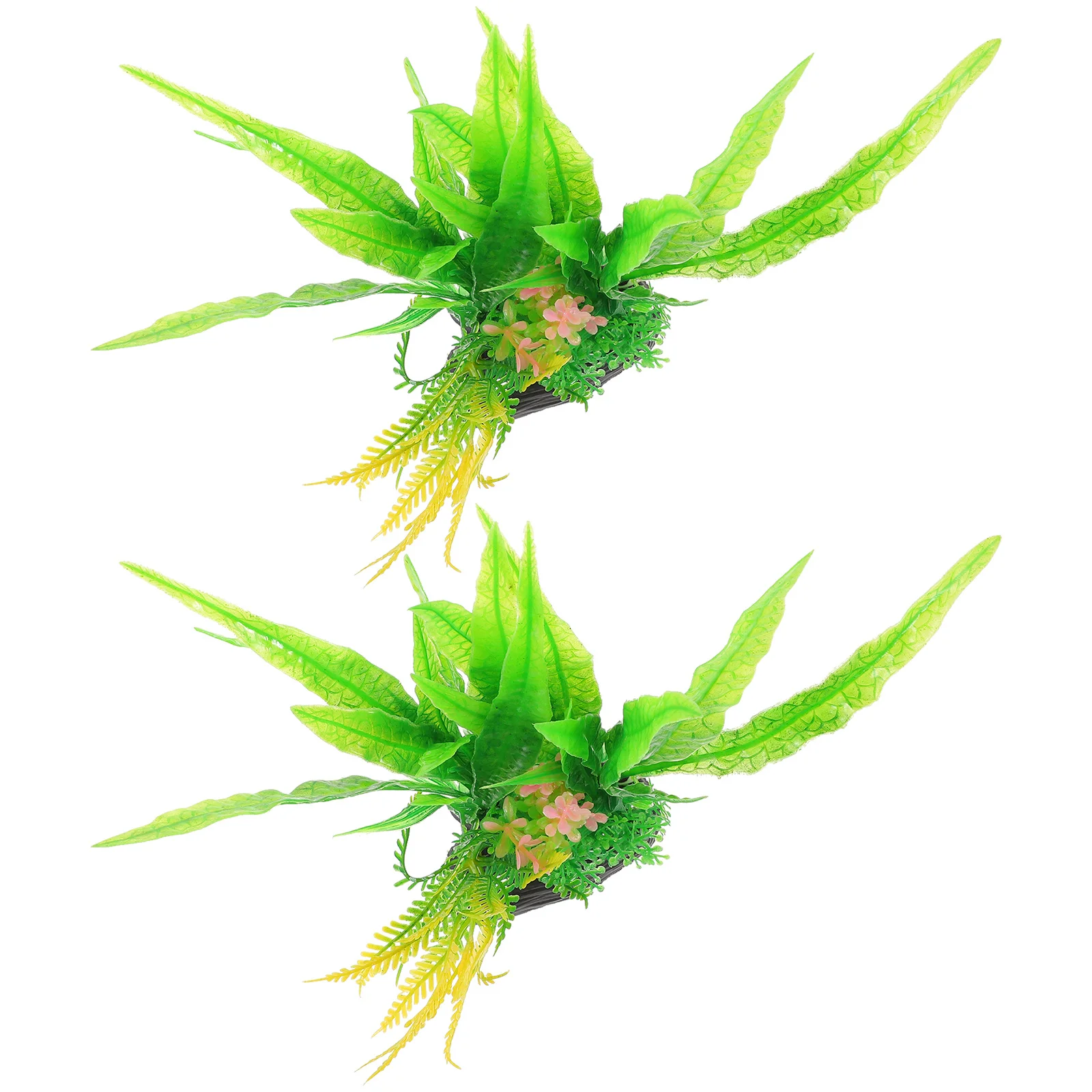 

2Pcs Aquarium Decorative Plants Realistic Fake Plants for Fish Tank Aquarium Decoration Accessories Longlasting