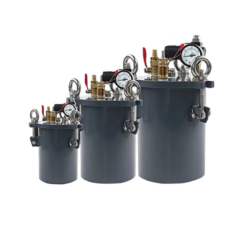 New Carbon Steel Pneumatic Feeding Storage Tank 1L-100L izable Adhesive Pressure Tank