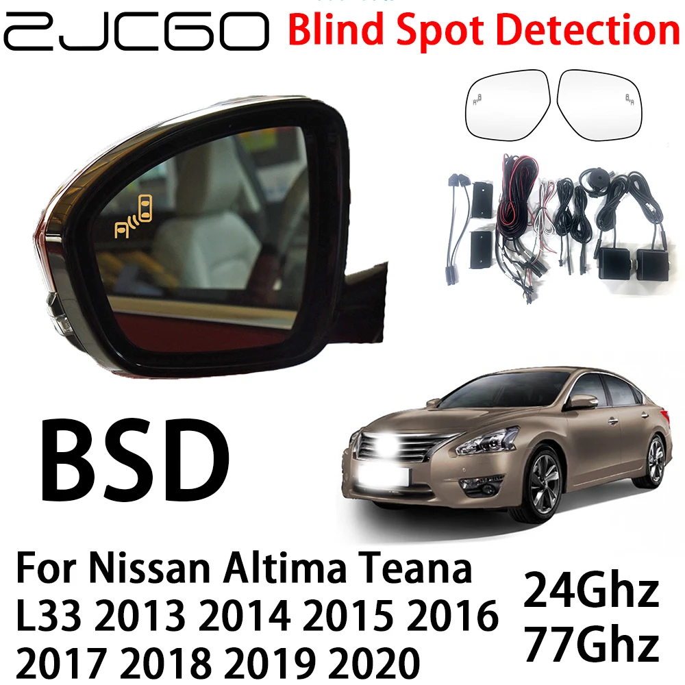 ZJCGO Car BSD Radar Warning System Blind Spot Detection Safety Driving Alert for Nissan Altima Teana L33 2013~2020