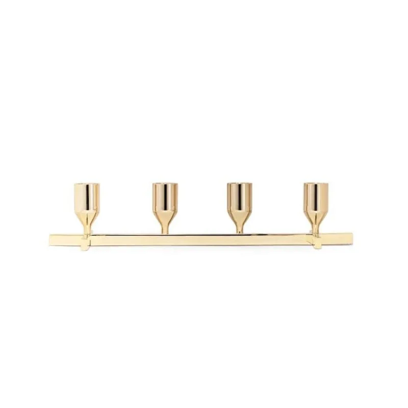 

Nordic light luxury gold candle holder home living room bedroom study tabletop ornament
