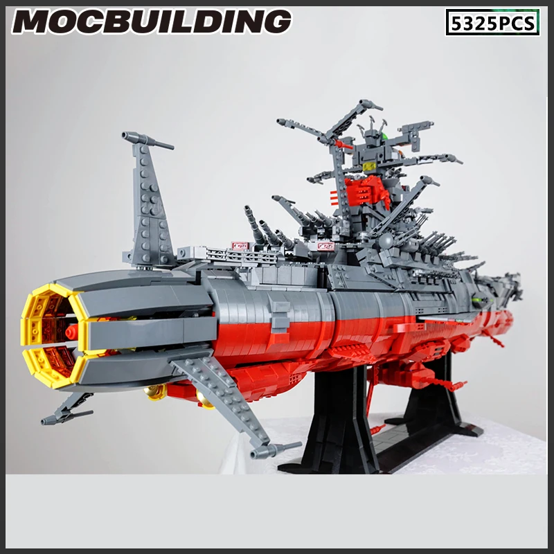 Space Battleship Yamato Model MOC Building Blocks Star Frigate DIY Bricks Creative Assembly Toys Christmas Gift Birthday