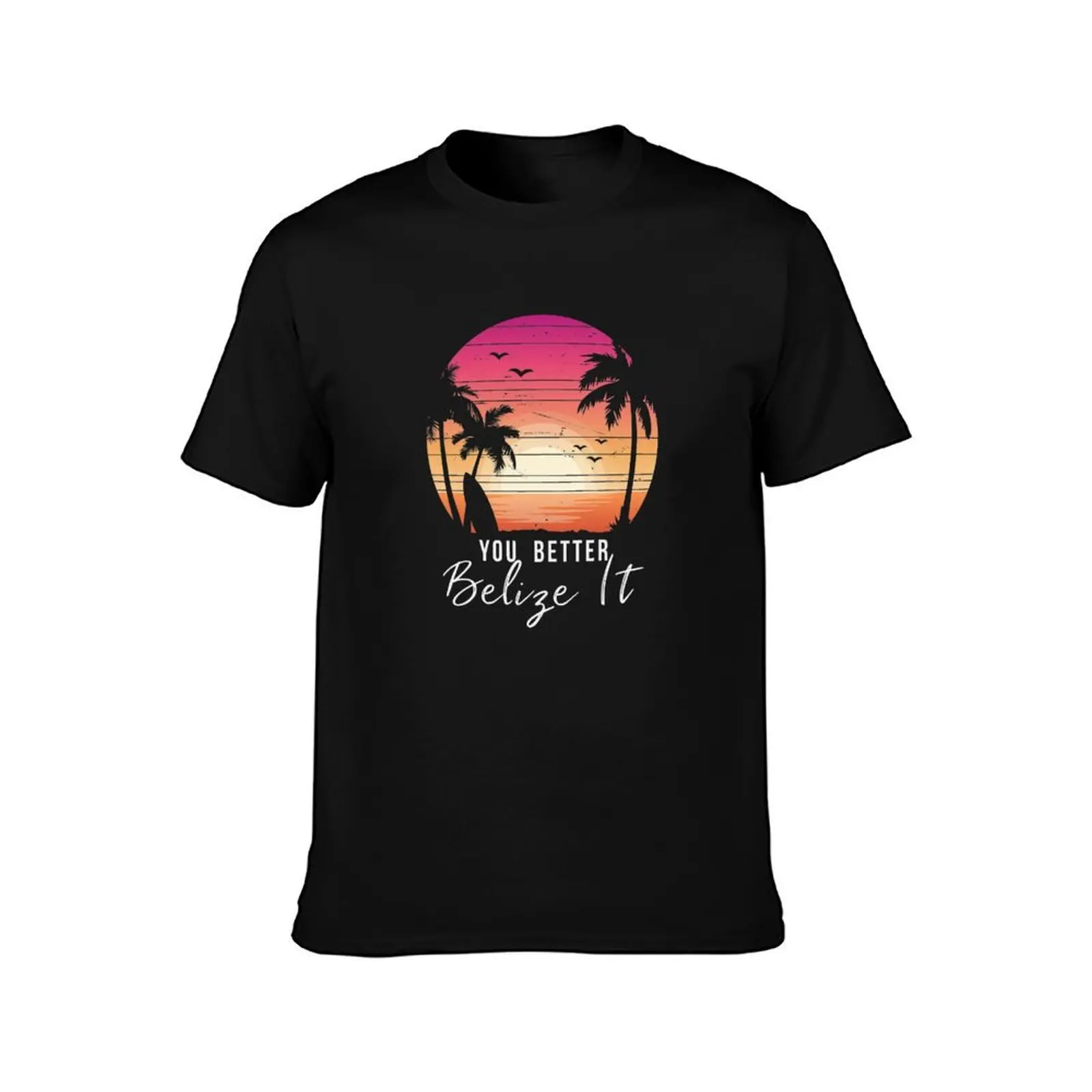 You Better Belize It Funny Belize Vacation product T-Shirt Stylish Graphic Short Sleeve Top
