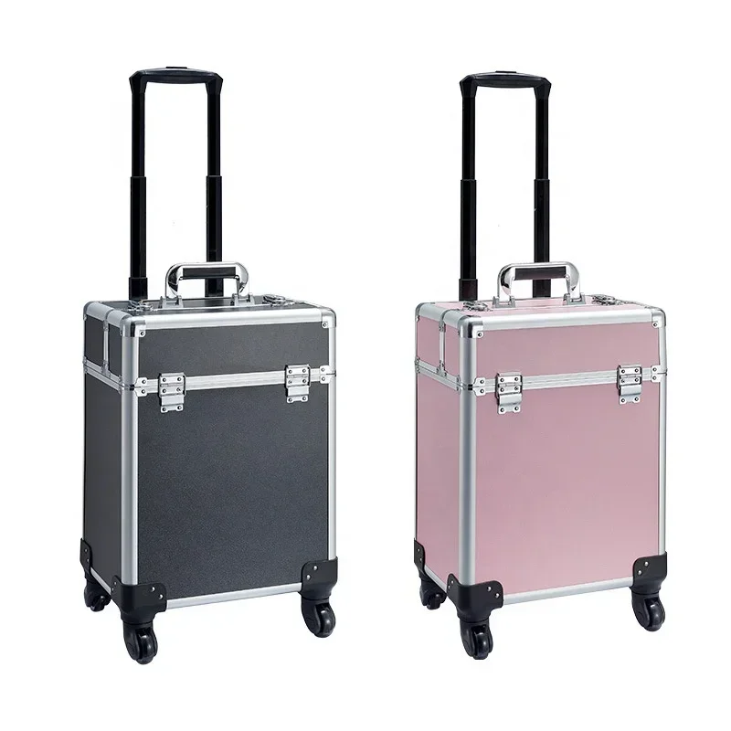 

Silver wood storage plastic tool box beauty box special purpose bag