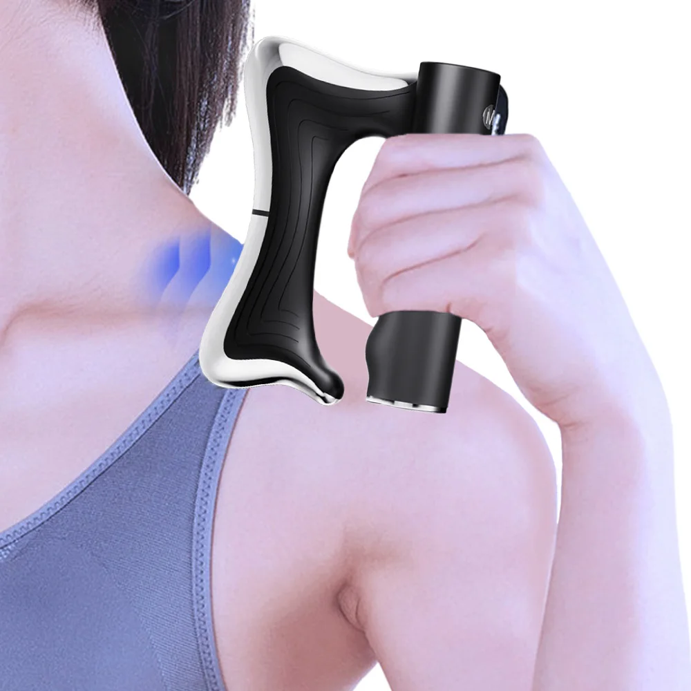

EMS Micro Current Fascia Knife Muscle Relaxation Scraper Heating Vibration Body Relax Massager Fascia Gua Sha Pain Relief Tools