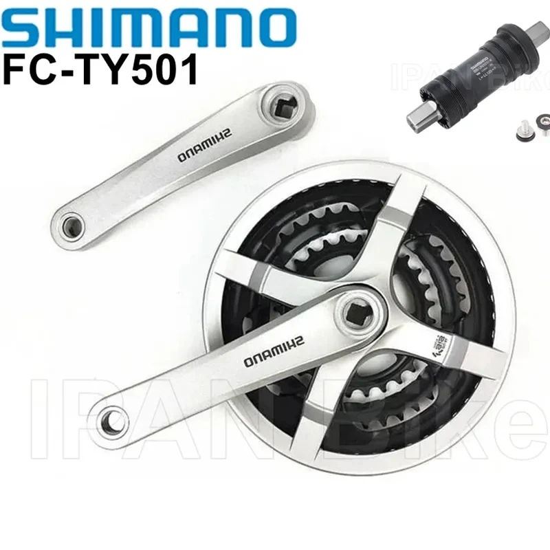 Shimano-Tourney mtbスクエアホールクランクセット,ボトムブラケット