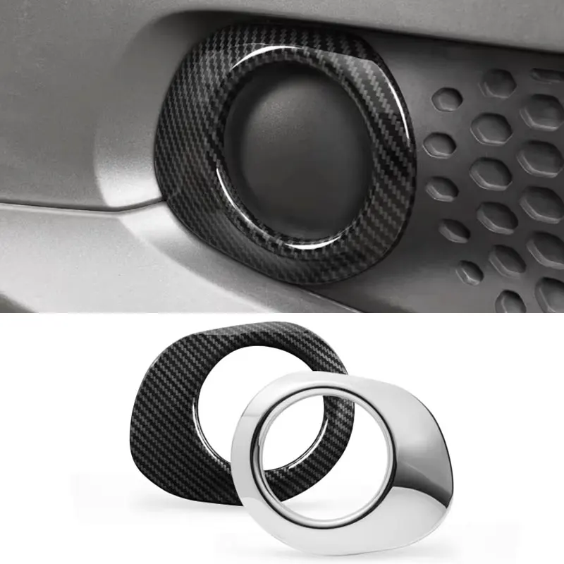 

chrome Front grille Front fog lamp decorative cover For Mercedes Smart Fortwo 453 Car Exterior parts Refit Accessories