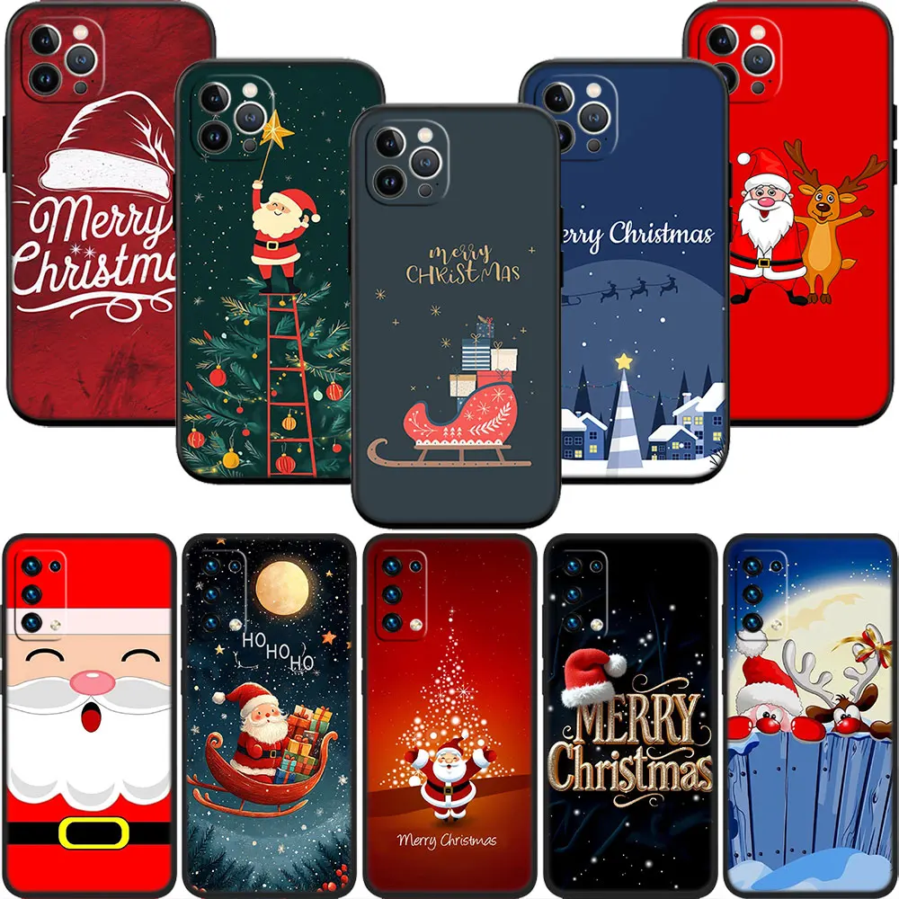 OH36 Merry Christmas Deer Gift Case for Samsung Note 10 20 S23 S24 S25 S26 Ultra Pro FE Plus Edge Lite A02S A35 A07 A17 A27