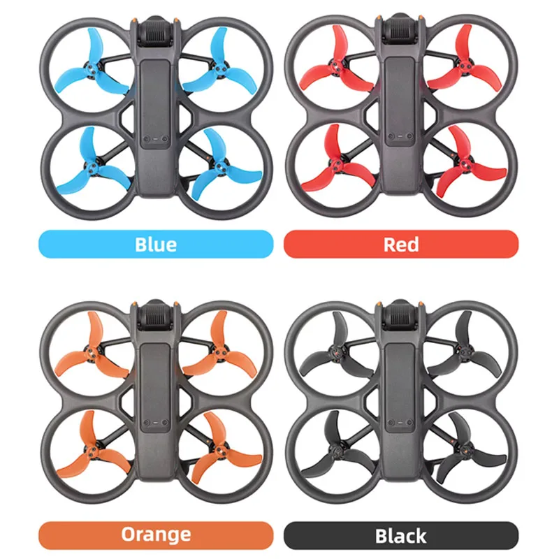 1/2 Pairs 3032S Color Propellers with Storage Box for DJI Avata 2 Drone Replacement Blades Lightweight Wing Propeller Accessory