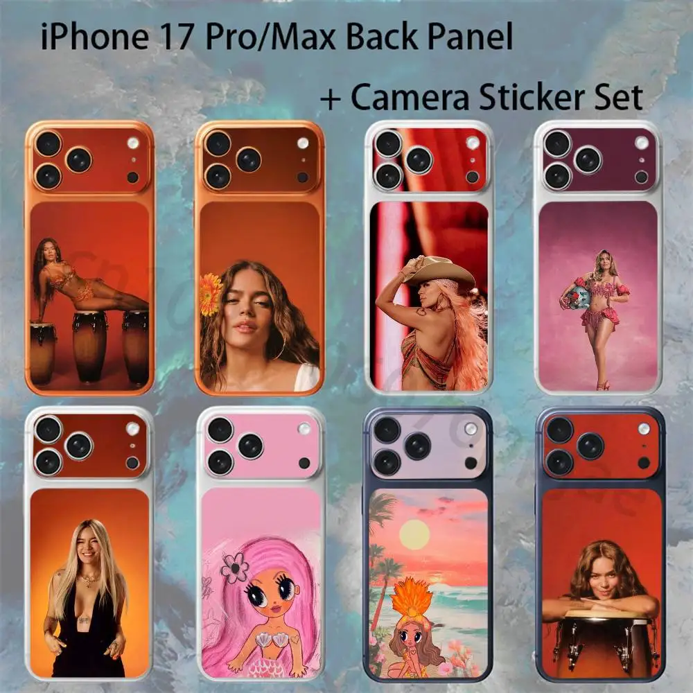

K-Karol G Tropicoqueta For iPhone 17pro/pro Max Full body Back Cover Decal Skin Colorful Rear Protective Sticker Film