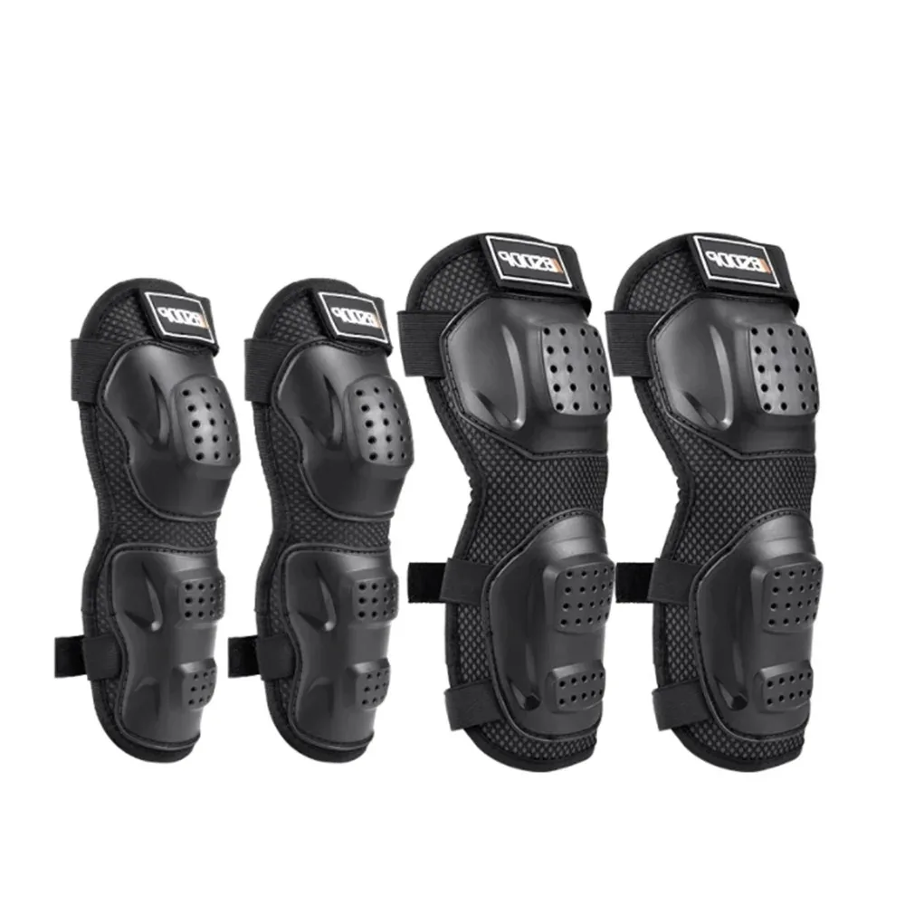 Motorcycle Knee Pads and Elbow Rodilleras Breathable Racing Off-Road Outdoor Sports Motociclista Protection Knee Four-piece Set