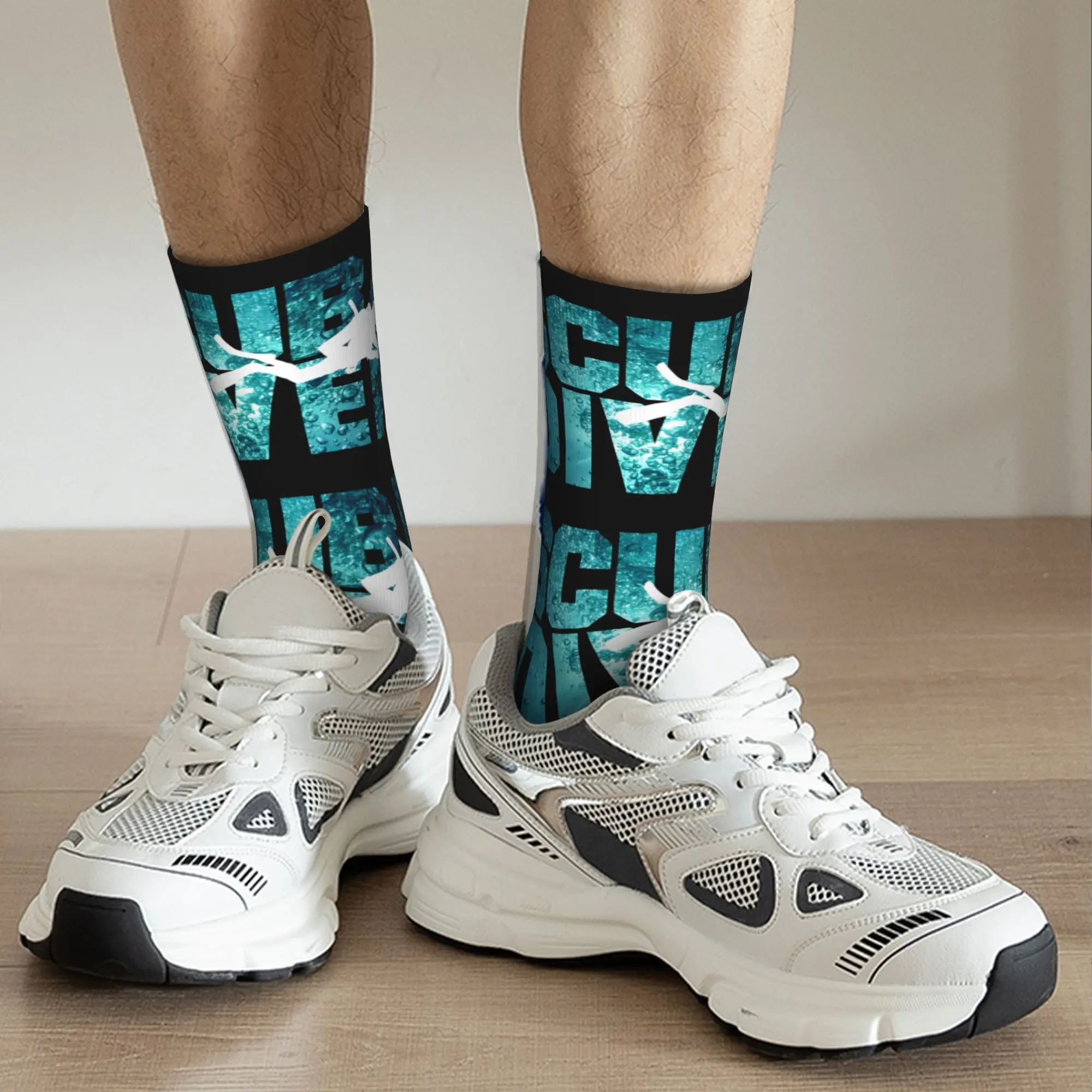 مخصص الغوص غواص اللباس الجوارب الرجال النساء الدافئة مضحك الجدة بارد تحت الماء الرياضة طاقم الجوارب #4