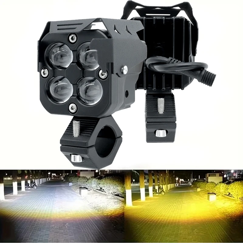 

Motorcycle Auxiliary Light White/Yellow Light Led Fog Lamp Spotlight Driving Lamp For BMW R1200GS F800GS F700GS F650 K1600
