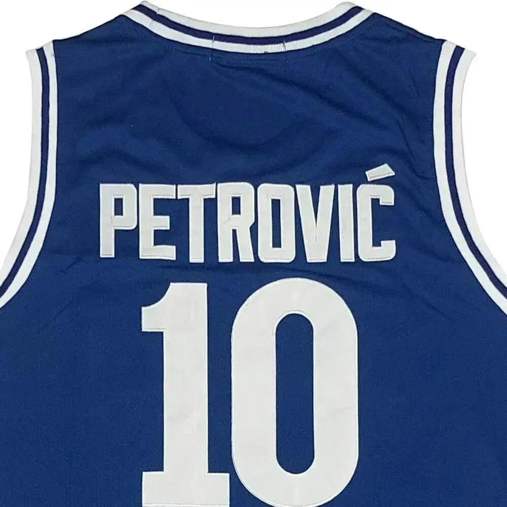 2024 Drazen Petrovic Basketball Jersey Girls Top Children Vest Student Male T Shirt Kids Men Tee Boys Clothes Training Team 10