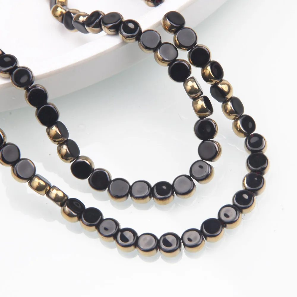 54PCS  Round Glass Beads for Jewelry Making Bracelet Necklace Supplies Crafts Findings Accessories 6.3mm