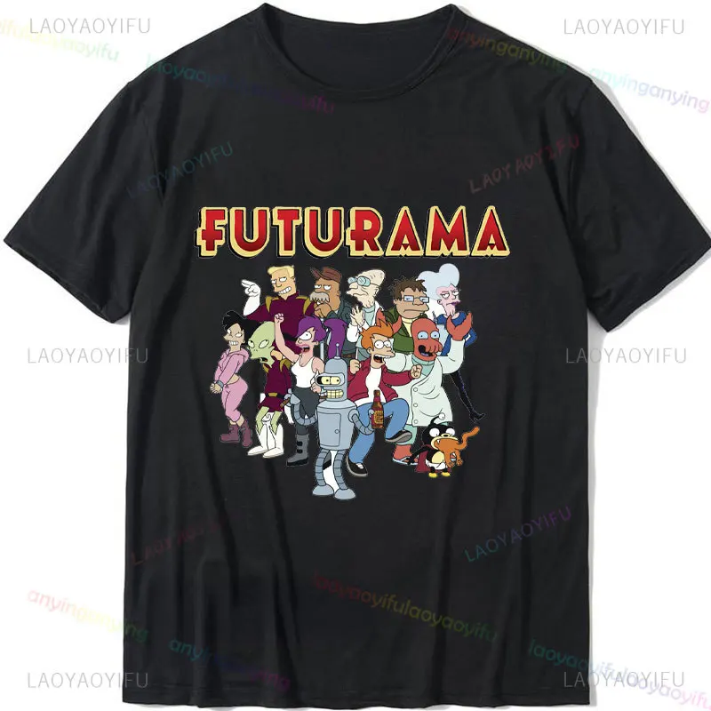 تي شيرت من القطن الخالص للرجال والنساء ، أكمام قصيرة ، تي شيرتات برقبة مستديرة ، صورة شخصية كرتونية ، ملابس برسومات كاواي ، ملابس مذهلة ، جديد ، Y2k #2