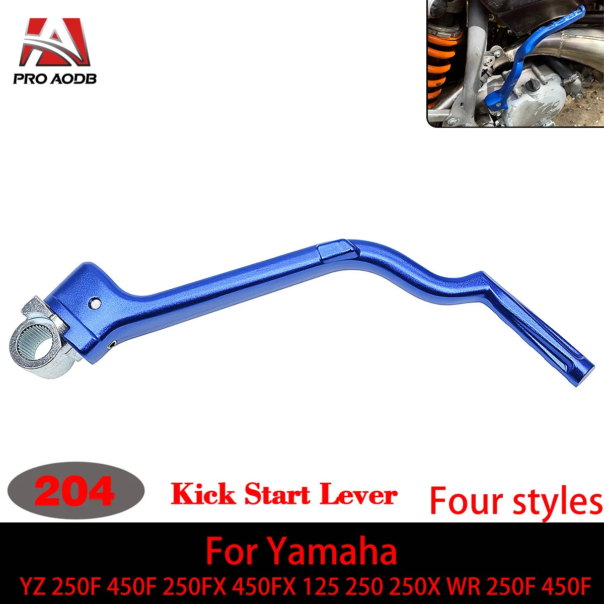 

Forged Kick Start Starter Lever Pedal For Yamaha YZ250F 450F 250FX 450FX 125 250 250X WR250F 450F 1986-2023 Model Motorcycle