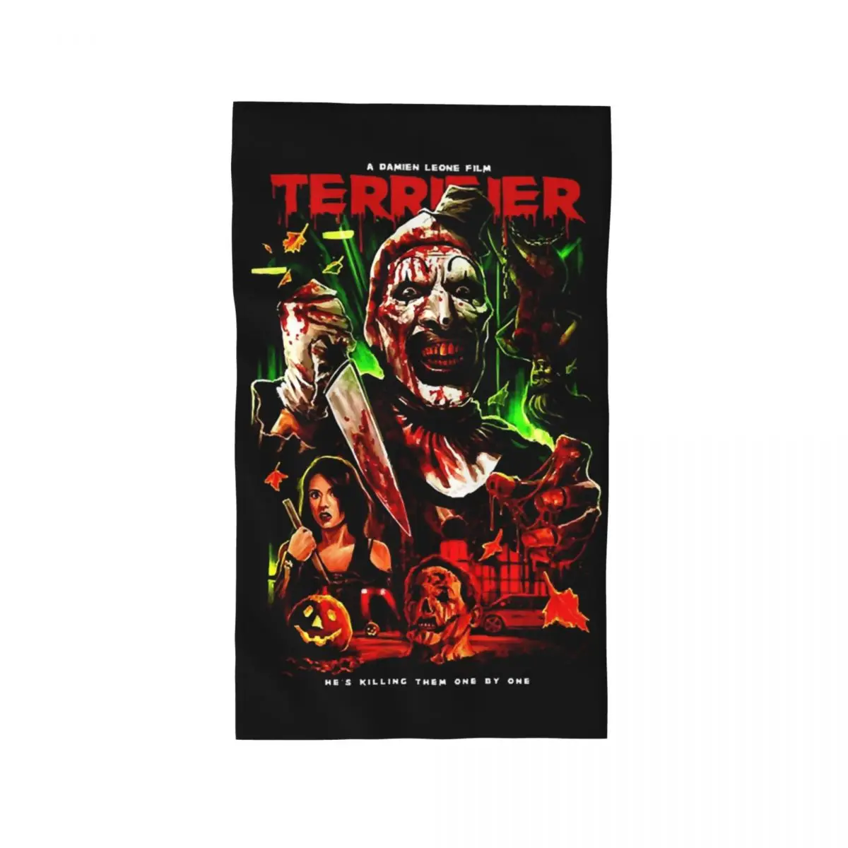 

Terrifiers Movie Art Horror Slasher Halloween Face Towel Customized Soft Linen Cotton Bath Towels