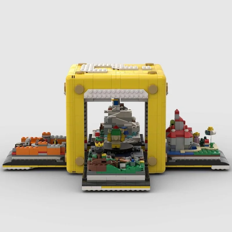 2002pcs MOC Magi Cube Frame Mariosed Model Building Blocks Architecture Assemble Idea Brick Kids Christmas Gifts Toy Birthday