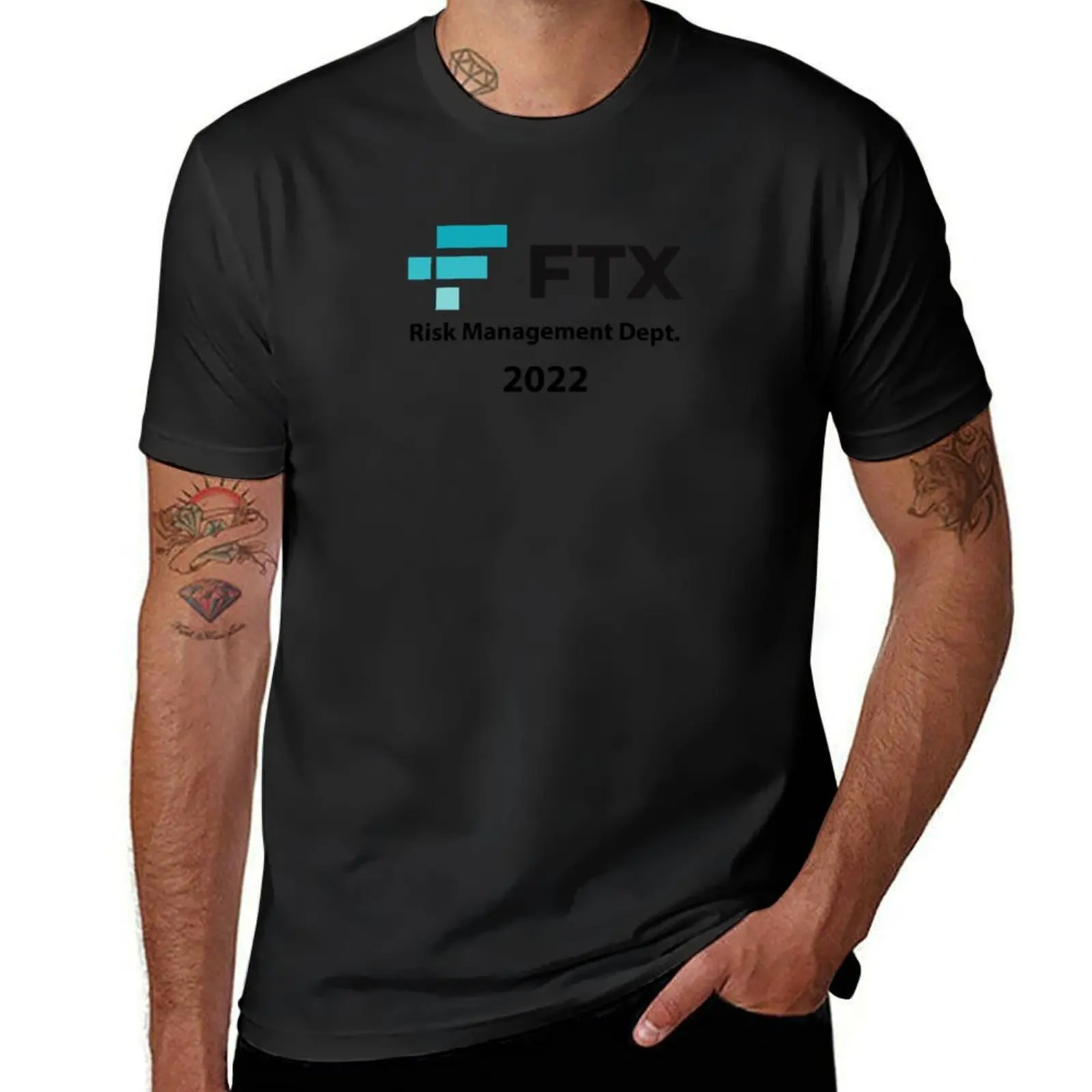 FTX Risk Management Dept SBF Crypto Meme T-Shirt Blouse kawaii clothes sweat oversizeds t shirts for men cotton