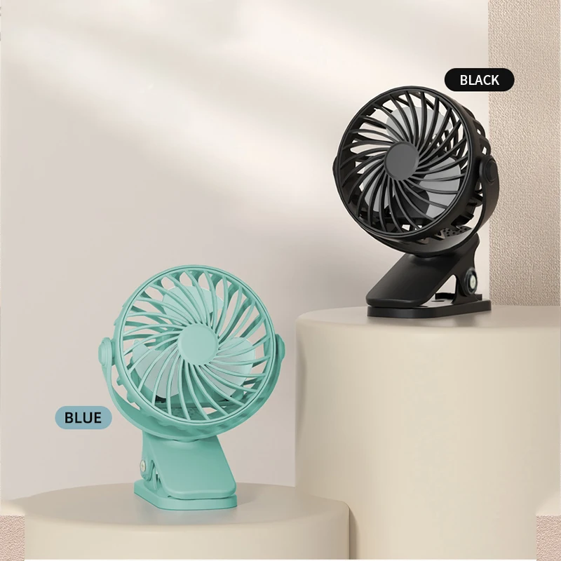 Desktop Mini Splint Fan USB Charging Car Electric Fan [360-degree Rotatable Three-speed Governor Table Clamp Dual-use]