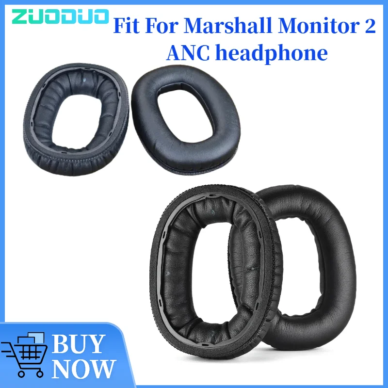 

ZUODUO Replacement Protein Leather Ear Pads Cushion Cover Earpads for Marshall Monitor 2 ANC Headset