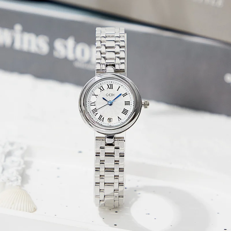 Ladies' Watches Light Luxury Premium Stainless Steel Strap bracelet Waterproof calendar Quartz Watch for women