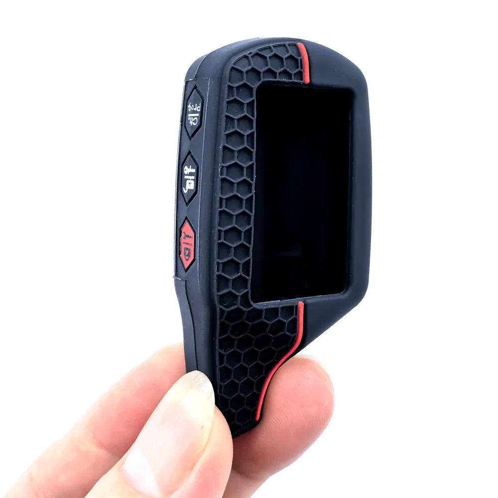 ل Starline B9/B91/B6/B61/A91/A61/V7 2 طريقة نظام إنذار السيارة LCD B9 LCD جودة عالية 3 نمط سيليكون حافظة مفاتيح غطاء السيارة عن بعد