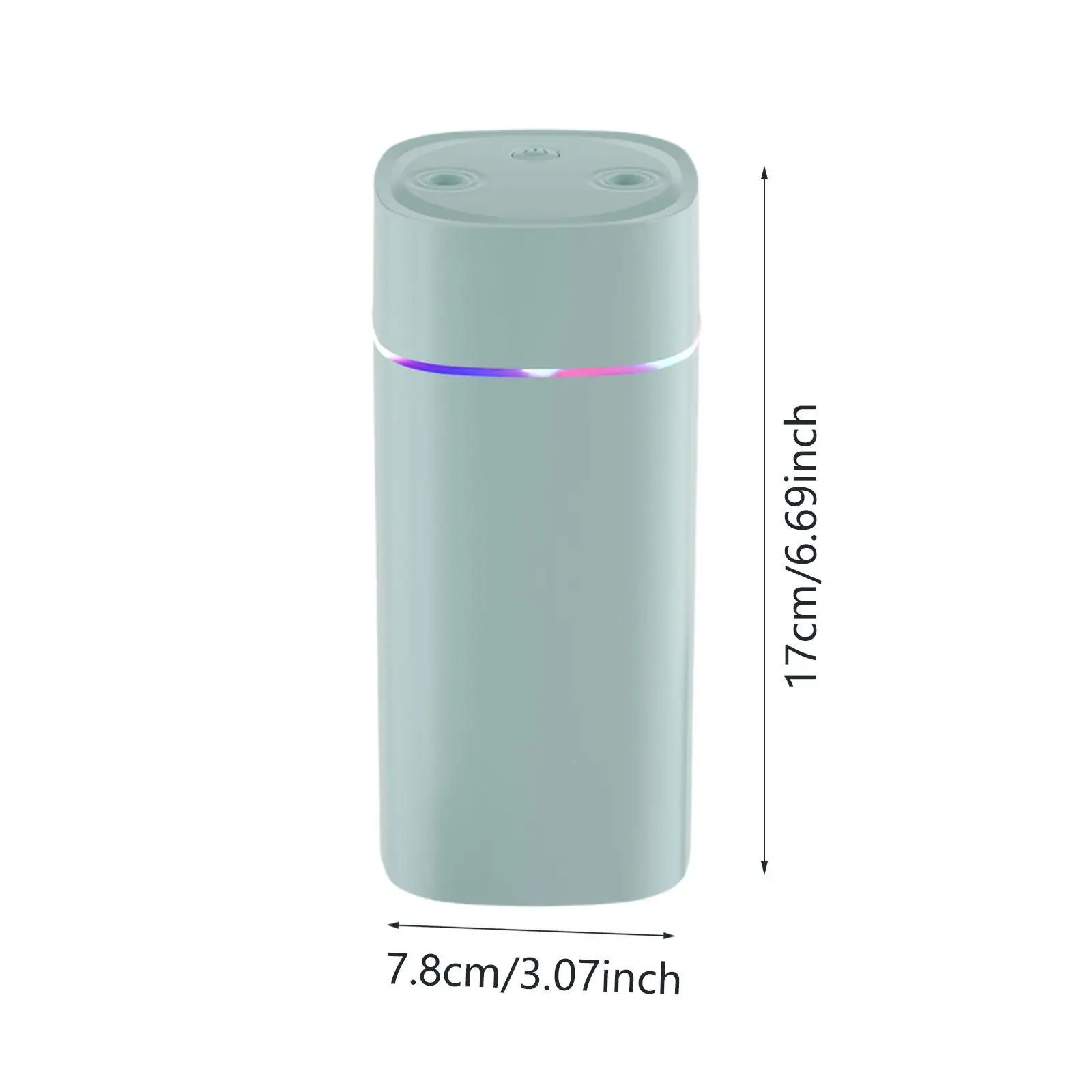 Desktop Humidifier with Ambient Night Light Quiet Portable Essential Oil Diffuser Personal for SPA Tabletop Baby Room Car Home