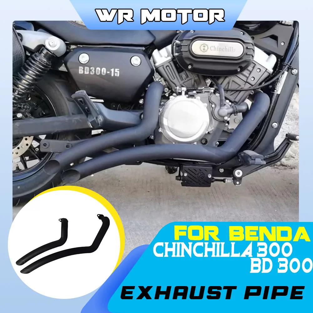 Aftermarket exhaust pipe with removable muffler for BENDA Chinchilla 300 BD300