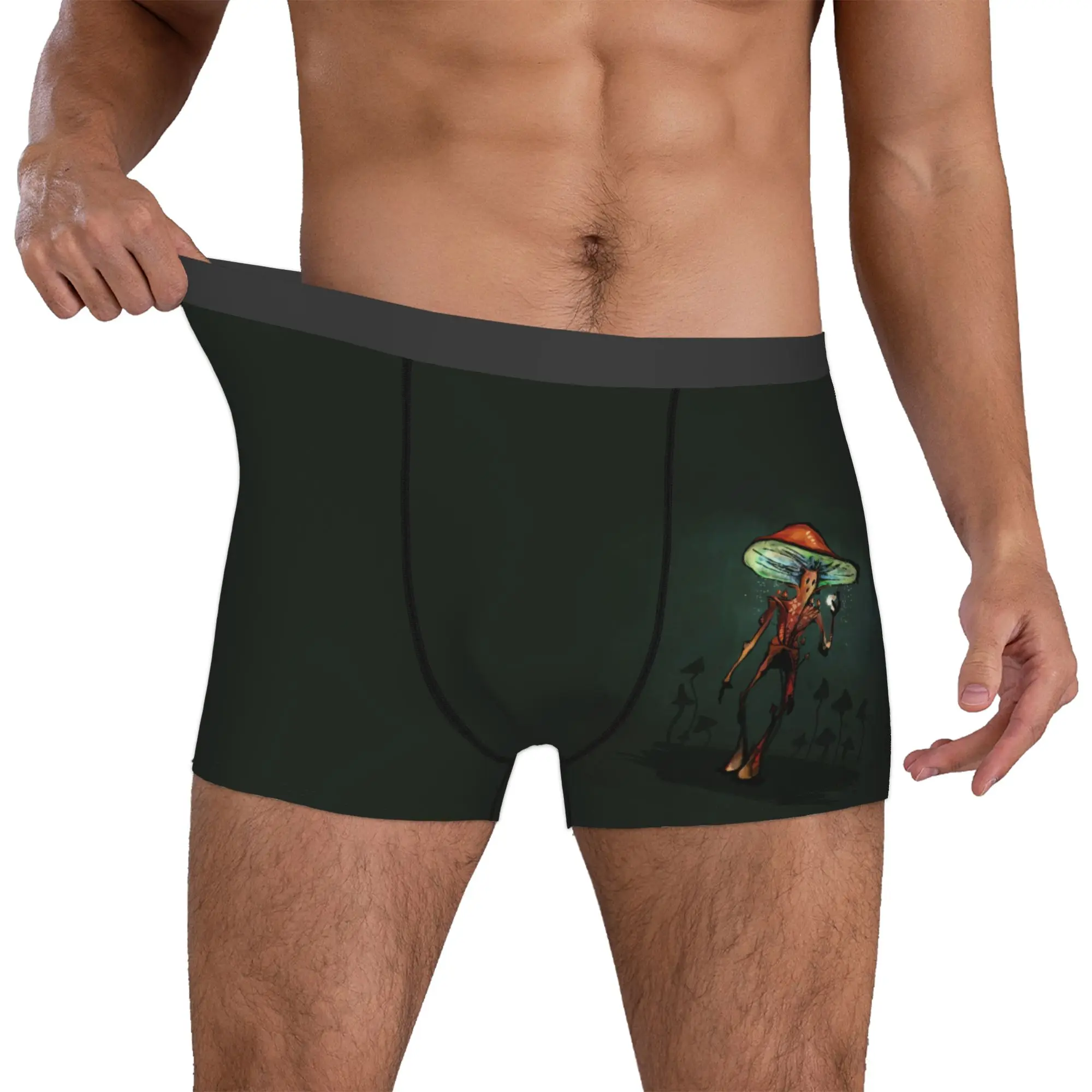 

Custom Magic Mushroom Creature Boxers Shorts Men's Psychedelic Monster Briefs Underwear Cool Underpants