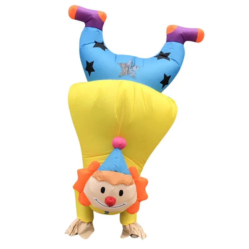

Adult kids inflatable dinosaur clown cosplay costumes Purim Halloween costume for man woman scary mascot party dress funny suit