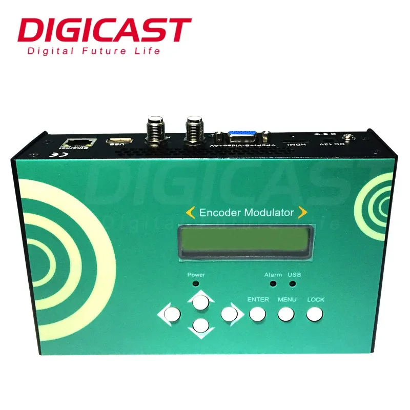 (DMB-9591) Компактный модулятор Mpeg4 HD/VGA для DVB-C/T/ISDB/ATSC Поддержка заводского кодирования HD 1080P