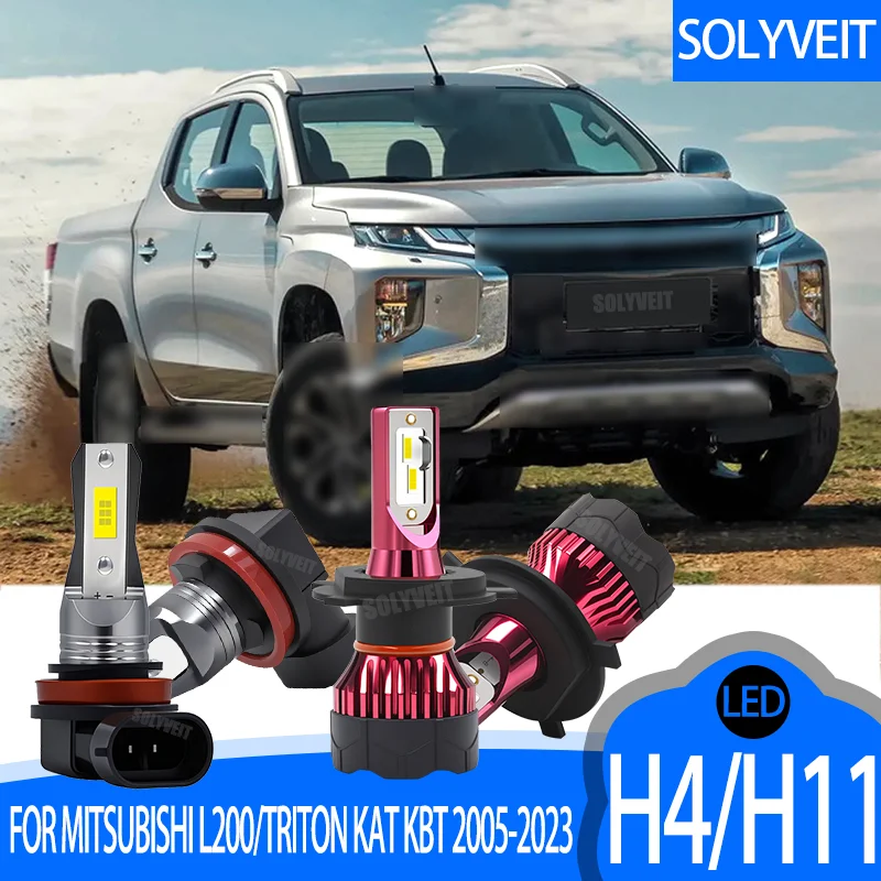 

High Stability LED Headlamp Fog Kit Consistent Output FOR MITSUBISHI L200/TRITON KAT KBT 2005-2017 2018 2019 2020 2021 2022 2023