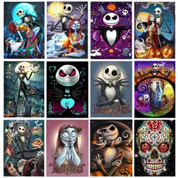 5D DIY Halloween Skulls Ghosts Diamond Painting Mosaic Embroidery Handmade Needlework Children's Kids Room Decor