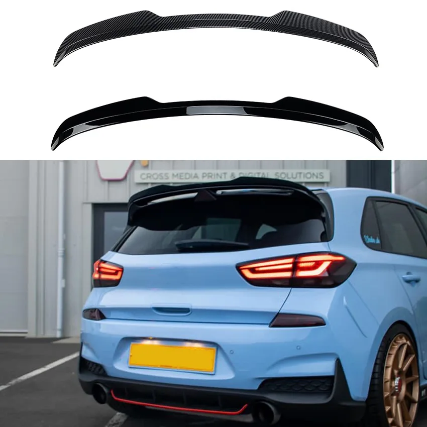 

Roof Spoiler Blade Style For Hyundai i30N Mk3 2017+ Accessories Piano Black Rear Window Air Deflector Exterior Mod Kit