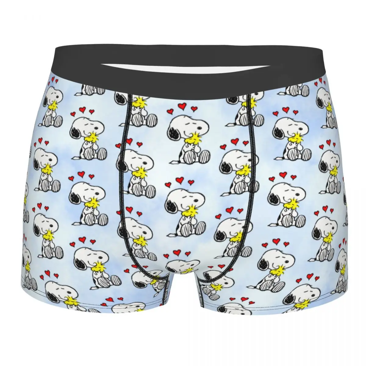 

Мужское нижнее белье S-Snoopys по индивидуальному заказу, милые трусы-боксеры с героями мультфильмов, эластичные шорты, трусы, трусы