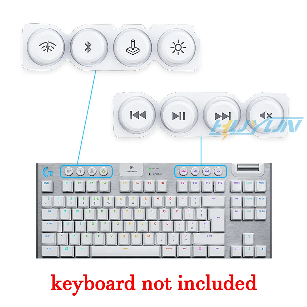 Multimedia Keycaps for Logi.tech G915 G913 G815 G813 TKL Mechinical Keyboard