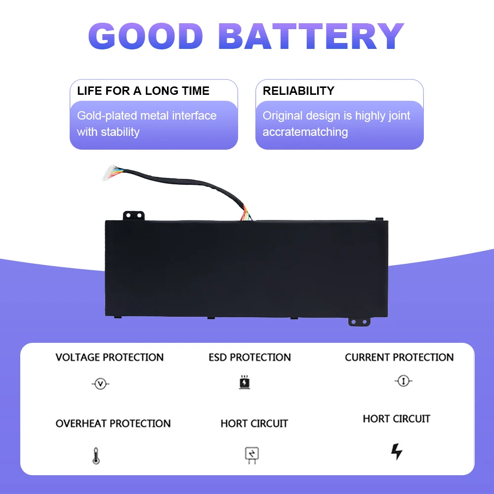 

AP18E8M Laptop Battery for Acer Nitro 5 AN515-54 AN515-55 AN517-51 7 AN715-51 Aspire 7 A715-74 A715-74G 36 Months Free Warranty