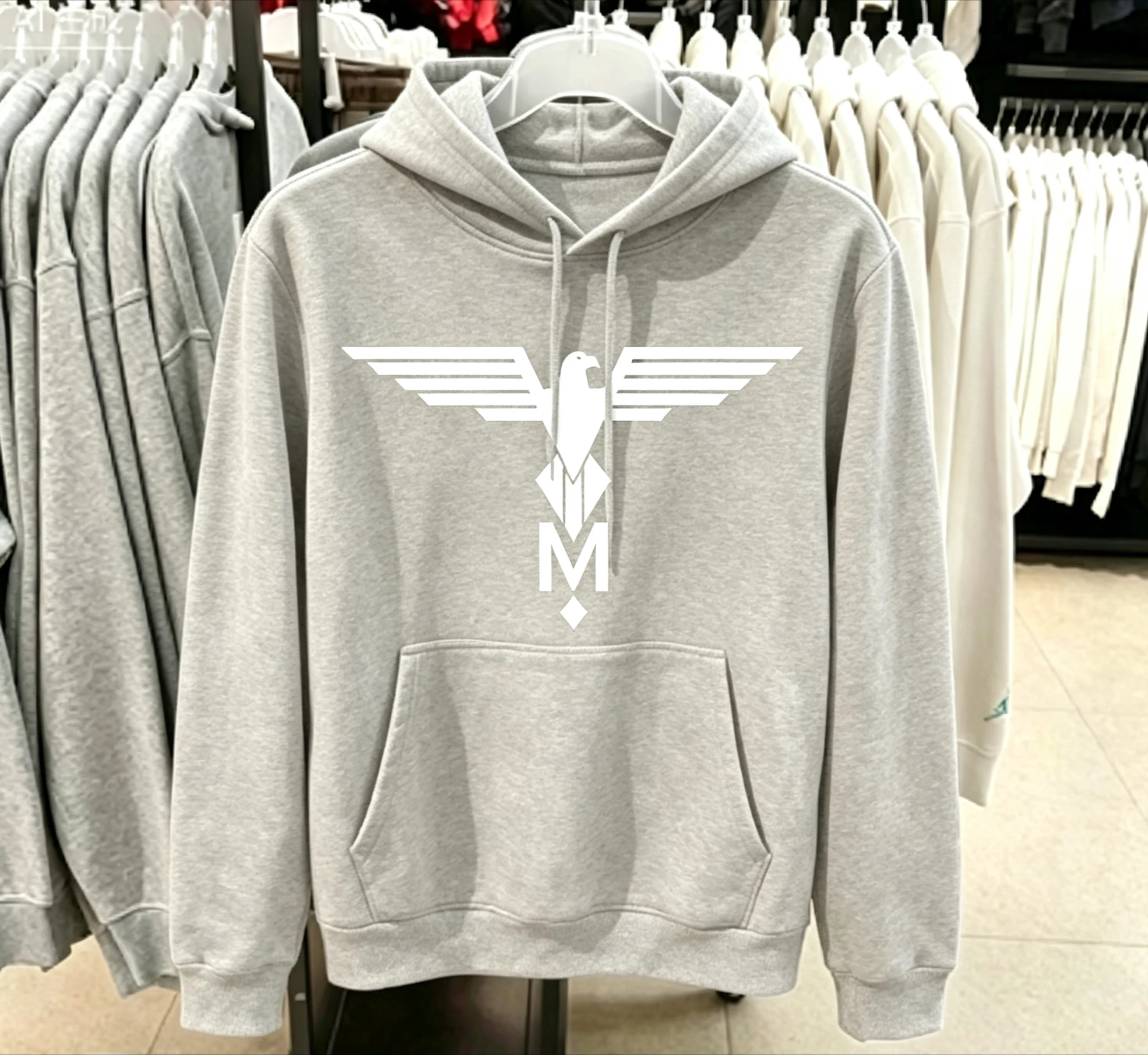 American-style versatile loose trendy brand autumn and winter fashion printed casual sports pullover for men and women