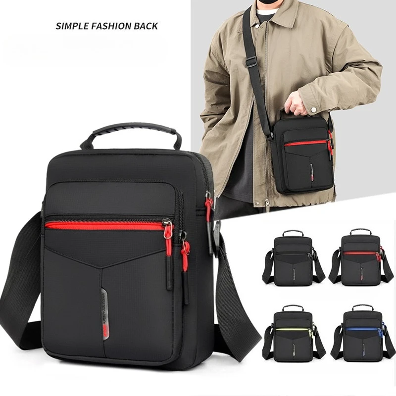 

Elegant Men's Messenger Bag - Fashion Oxford Crossbody Shoulder Purse with Lightweight Design