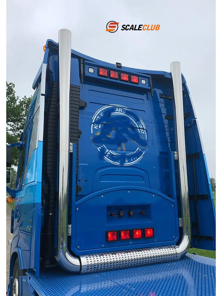 scaleclub model 1/14 truck tractor Euro Truck Simulator style exhaust straight-through exhaust A/B version For Scania