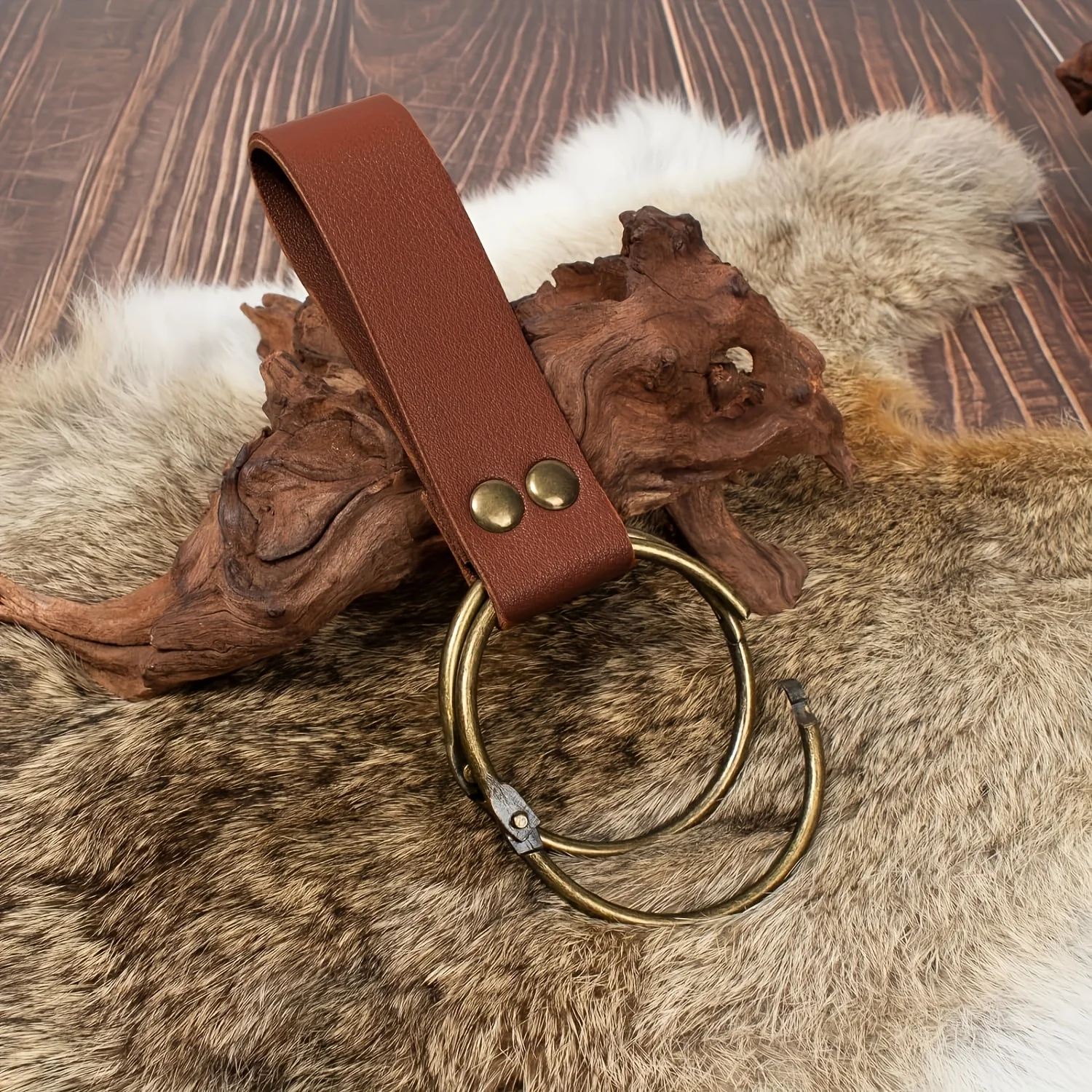 Medieval Fantasy Style Costume Accessories Celtic Knot Pattern Leather Belt Punk Fanny Pack Drawstring Coin Purse Skirt Clips Viking Knight Cosplay Props view 6