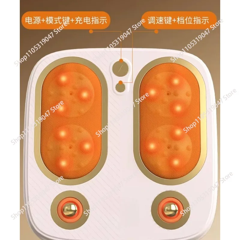 Foot Massager Kneading Vibration Tapping Heating for Unwinding Refreshing Relieves Foot Fatigue