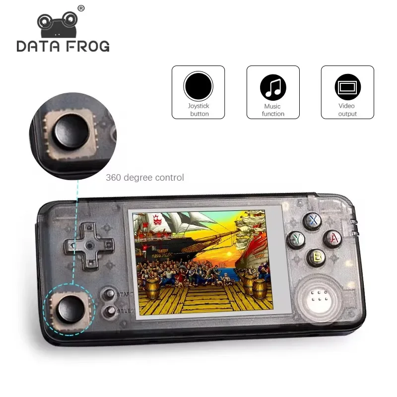 DATA FROG Portable Handheld Game Console Retro Game Consoles Built-in 3000 Games Retro Video Games For Kids