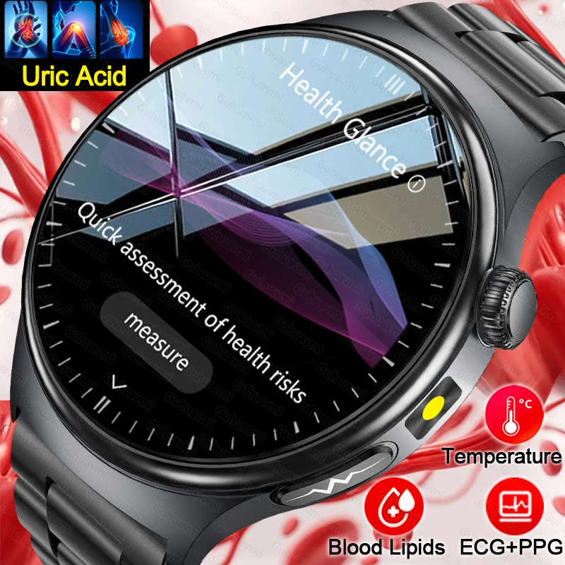 Новые точные ЭКГ Смарт-часы Blood Lipids Five Viscera Health Glance Температура тела BT Call Спортивные умные часы для мужчин и женщин