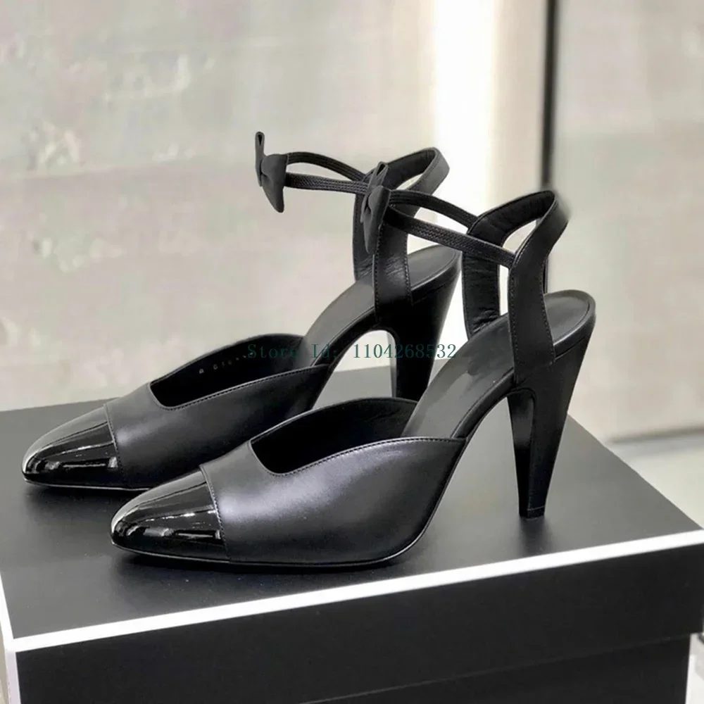 

Butterfly Knot Mixed Colors Mary Janes Pumps Sexy Pointed Toe Spike Heels New Arrivals Fashion Women Modern Shoes