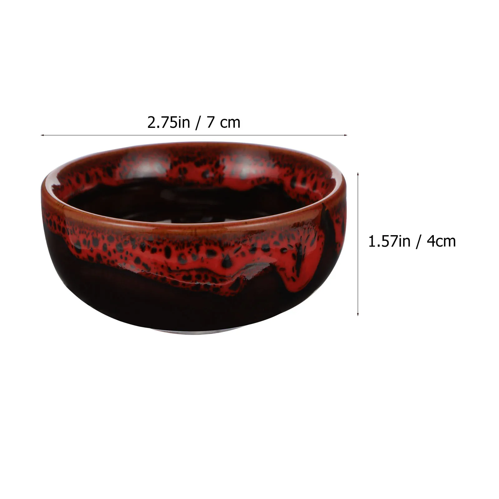 طبق حبر سيراميك إبداعي مستدير دقيق ذو سطح أملس علبة فرشاة الخط حاوية تخزين الحبر أدوات مكتبية للدراسة