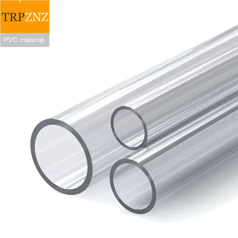 Transparent PVC hard pipe PC transparent water hollow pipe Small caliber Plastic round tube diameter 6 8 10 12 15 16 20 25 28 30