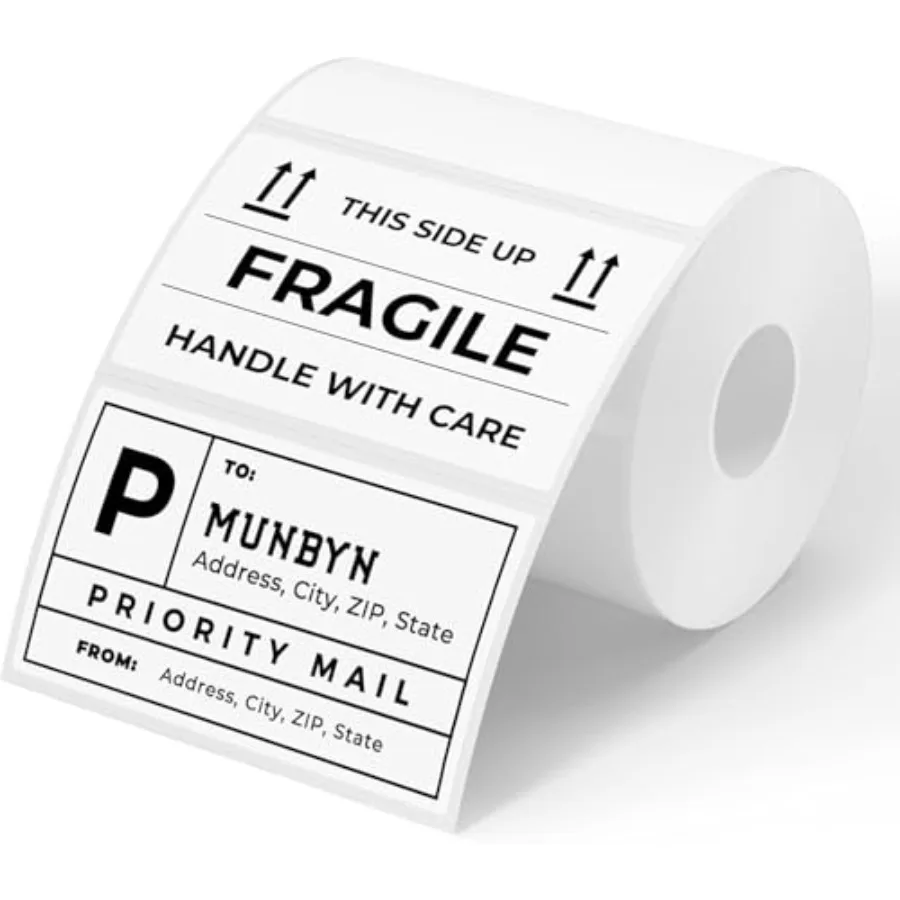 

Термоэтикетки 3x2 дюйма, термонаклейки для ценников, штрихкодов, почтовых отправлений, именных этикеток, 500 листов/рулон