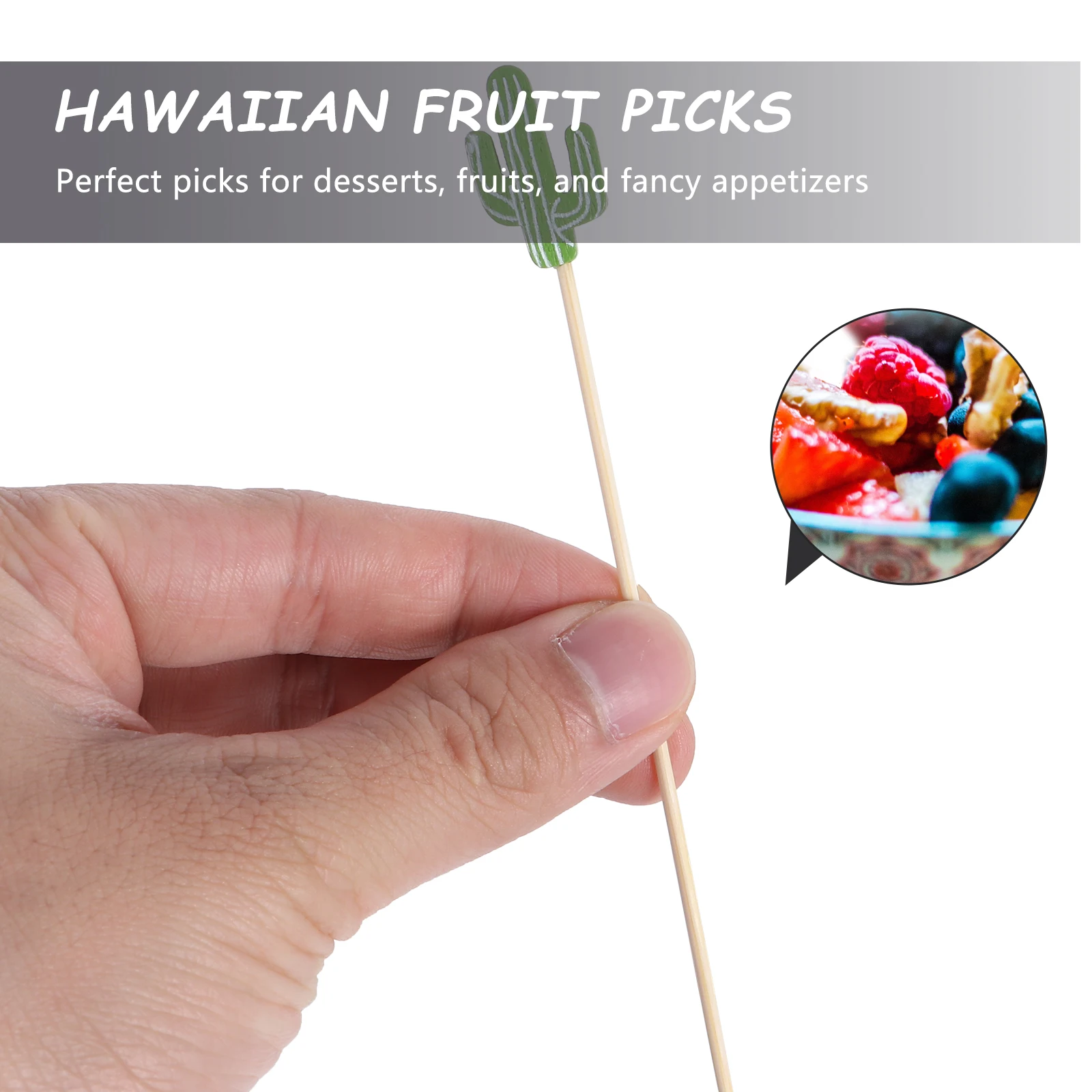 

100pcs Decorative Picks Hawaiian Cake Toppers Dessert Table Skewers Party Appetizer Picks Kitchen Bar Tools